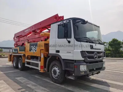 Putzmeister 36m Benz Concrete Equipment Posizionamento del calcestruzzo Boom Beton Pump Machine Utilizzato camion con pompa per calcestruzzo montato su camion