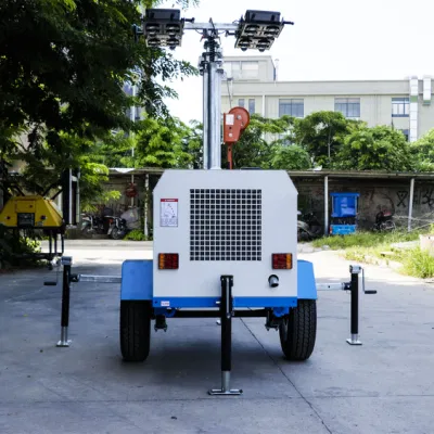 Lampada a LED per nuovi arrivi a torre faro mobile compatta portatile con albero manuale